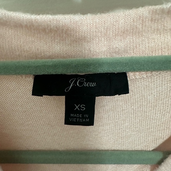 J. Crew Ballet Pink Faux Wrap Sweater Size XS (runs slightly large) - Picture 2 of 3